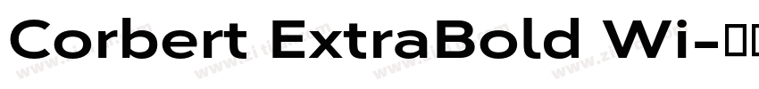 Corbert ExtraBold Wi字体转换